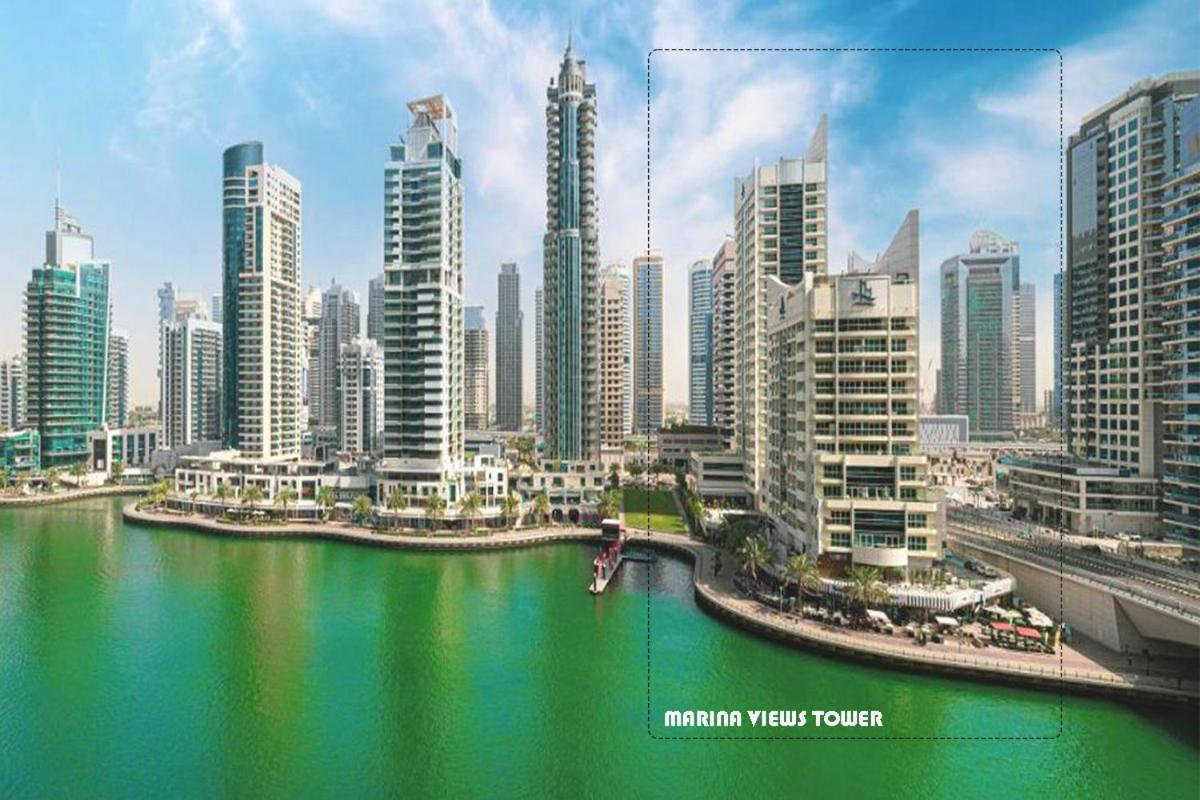 Panoramic Sea Views Studio Apartment - Marina Dubai Bagian luar foto